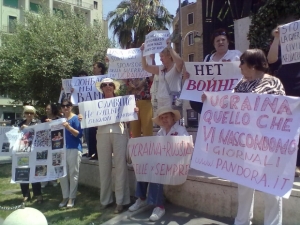 Мадрид, война, Украина, митинг, юго-восток, Донбасс