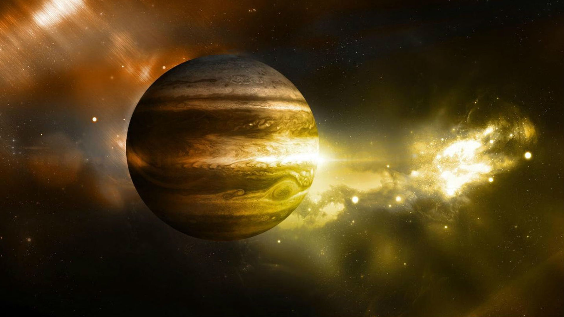 На поверхности Юпитера "разбушевался" темный вихрь - эксклюзивные кадры