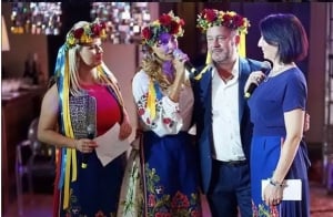 Жена Пескова Навка соскучилась за Украиной: экс-фигуристка появилась на публике в украинской вышиванке 