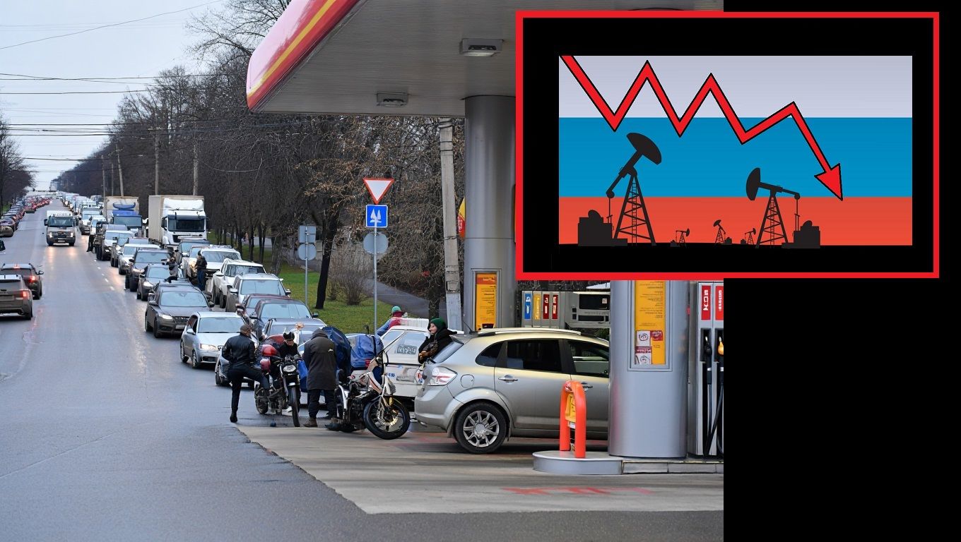 "Народ в шоке, где бензин?" – в России километровые очереди на заправках, топлива на АЗС нет 