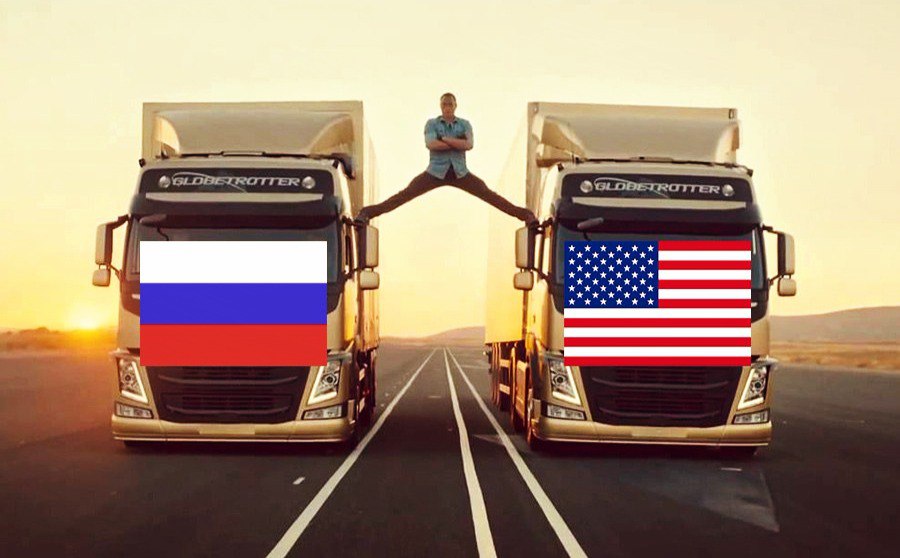 ​Рецепт примирения США и РФ от Жана-Клода Ван Дамма: выбрать Трампа и выпить с Путиным водки