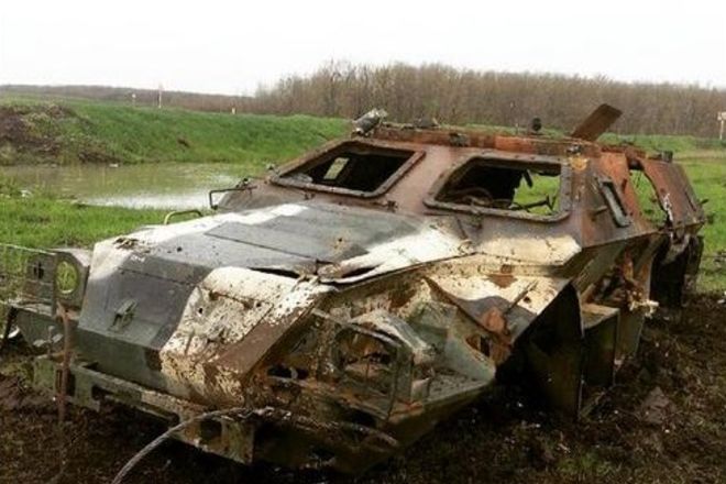 СМИ: в зоне АТО уничтожен еще один новейший российский БПМ-97 "Выстрел" 