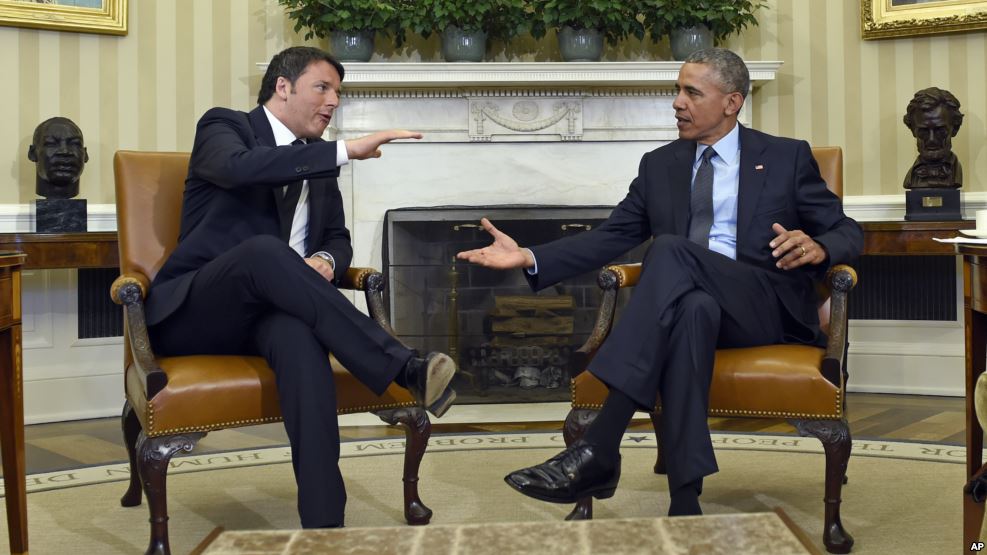 Последнее доброе дело Обамы для Украины на посту президента: лидер США заставил премьера Италии Ренци оставить санкции для РФ