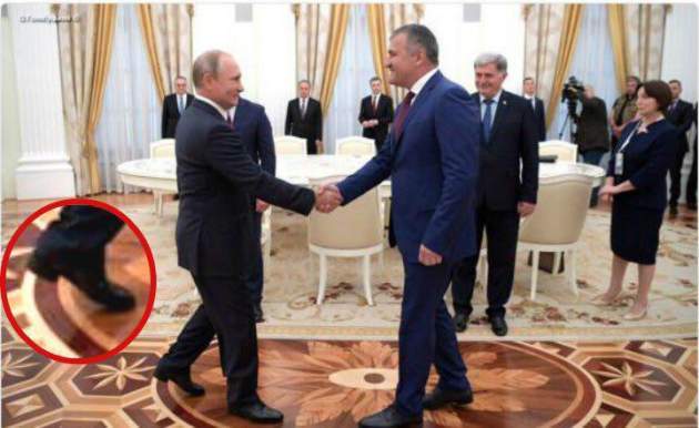 "Новости с полей кремлевской моды", - в Сети высмеяли фото Путина, который вновь засветился на каблуках