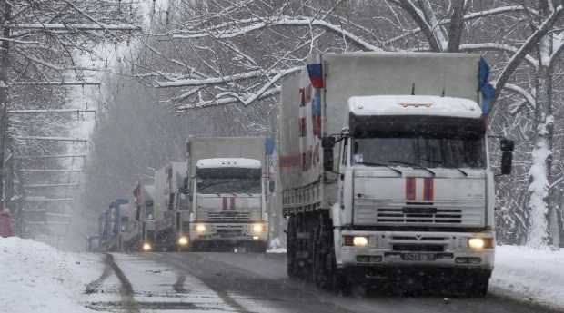 Автоколонны с "гуманитарной" помощью от РФ уже в Украине