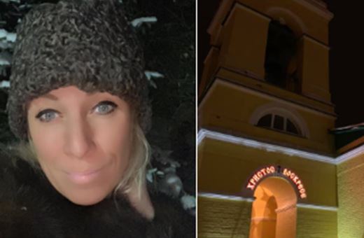 Захарову "разгромили" в Сети за фото возле храма в Москве: "Маше не повезло, даже фотошоп не помог", - кадры