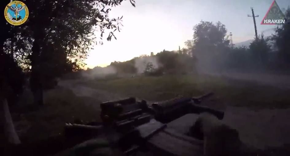 Уничтожение оккупантов спецподразделением KRAKEN в Купянске-Узловом показали на видео от первого лица