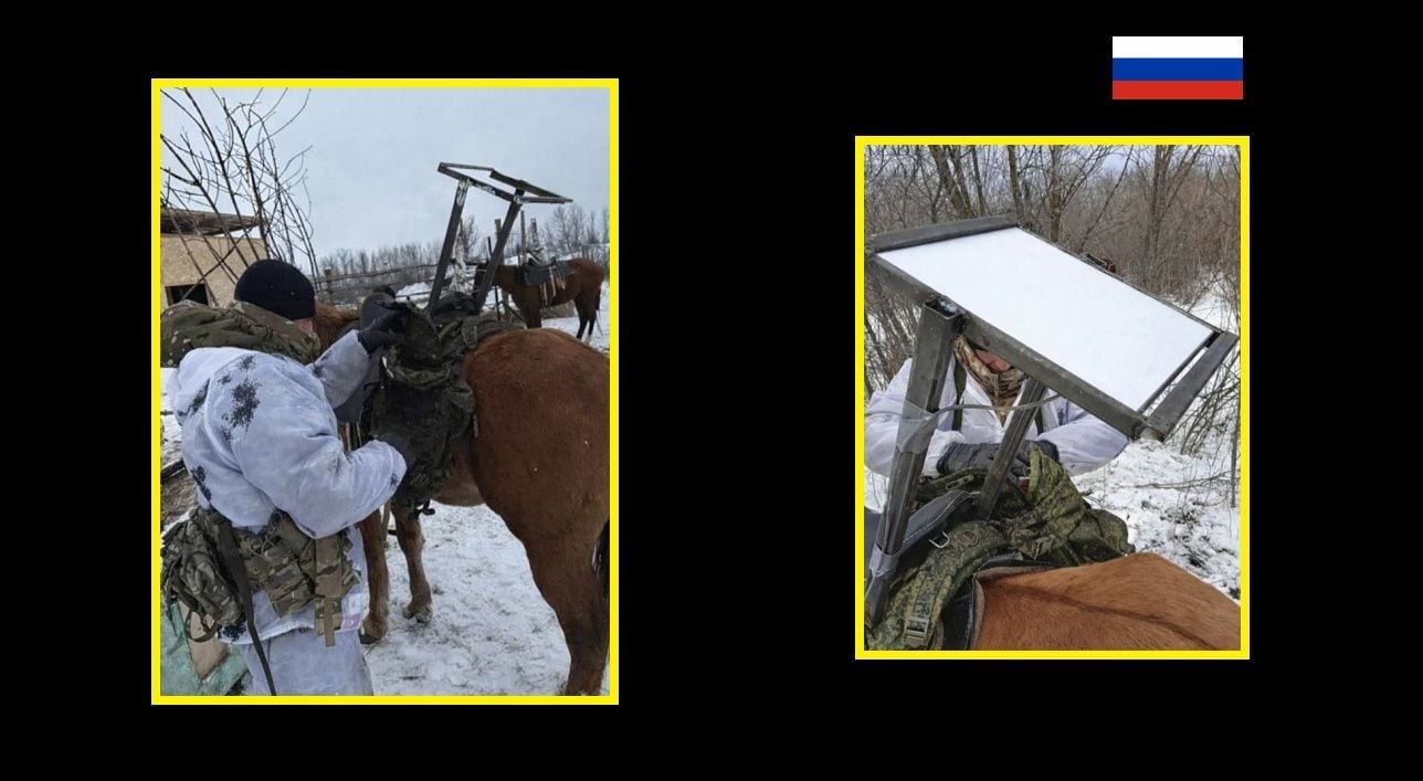 Российская армия дошла до нового абсурда: в Сети показали, что они ставят на лошадей