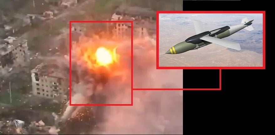 Авиация ВСУ сбросила на военных РФ авиабомбу JDAM массой 226 кг: снесло все, здание рухнуло
