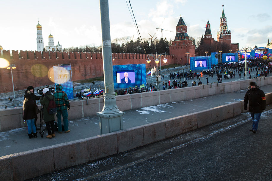 Кремль опозорился безлюдным митингом на Красной площади ко второй годовщине аннексии Крыма 