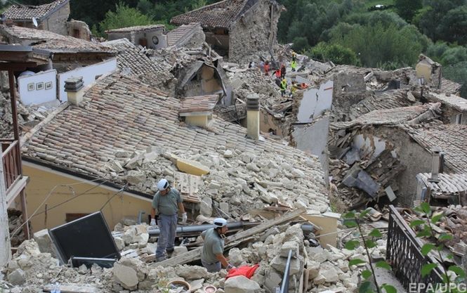В центральной части Италии произошло сильнейшее землетрясение 