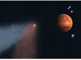 Астрономы бьются над "загадкой" двух облаков над Марсом