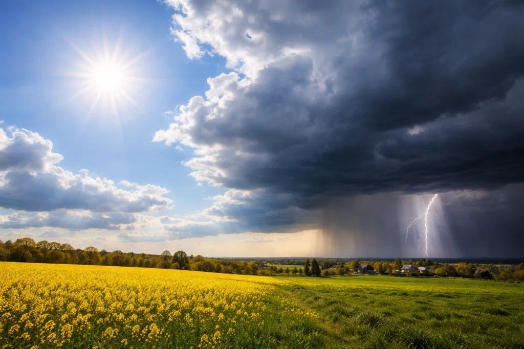 Погода в Украине 9 июня: где пройдут дожди и прогреется до +29°C, а также когда наступит похолодание
