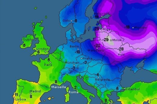 С завтрашнего дня сильнейшее похолодание: до –30°, гололед и красный уровень опасности