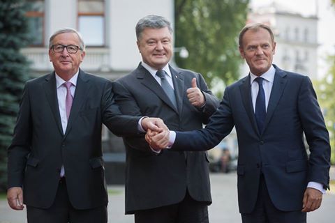 Петр Порошенко поблагодарил Евросоюз за поддержку Украины в борьбе с российским агрессором
