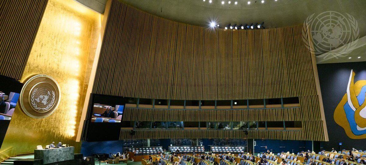 Заседание Генассамблеи ООН: права РФ на членство в Совете по правам человека приостановлены
