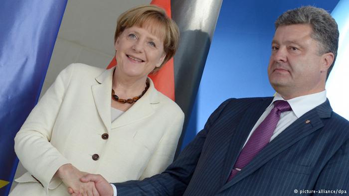 Ангела Меркель получила приглашение от Петра Порошенко приехать в Украину на следующей неделе