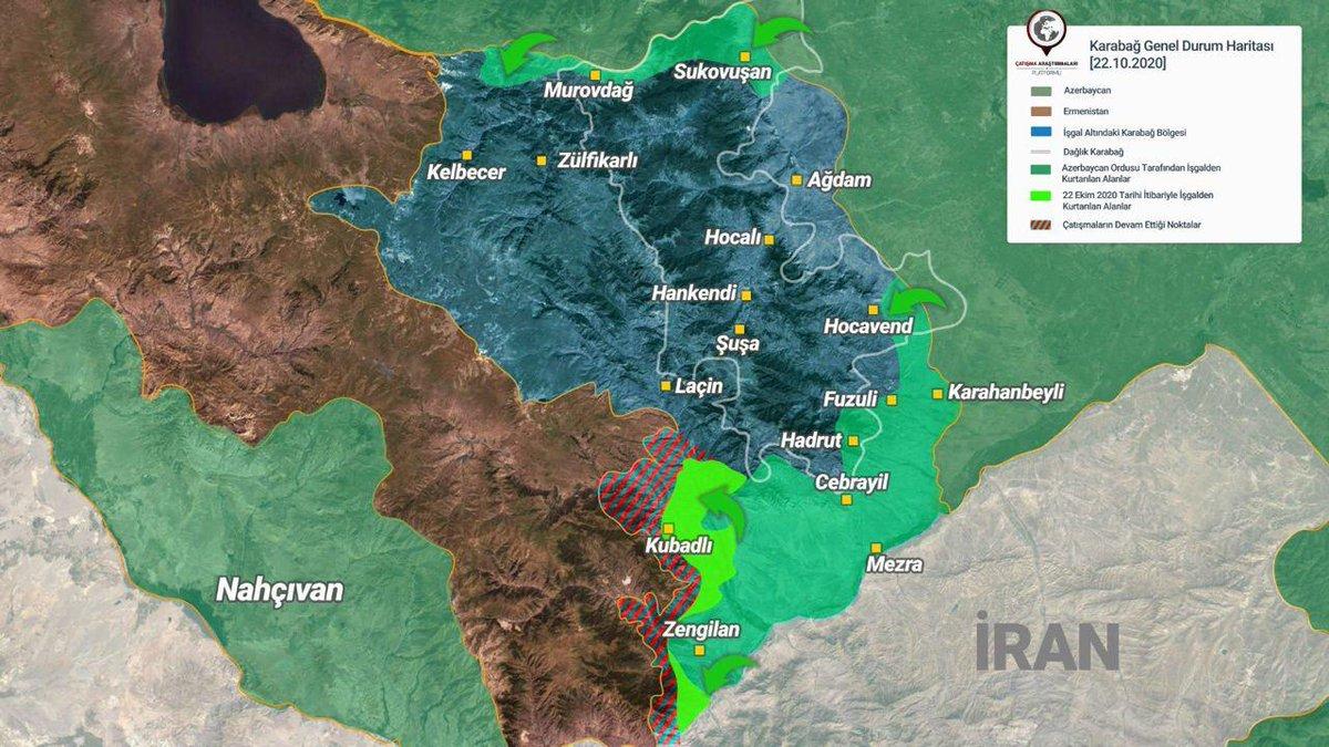 ​Войска Азербайджана прорвали линию обороны Армении на юге Карабаха - еще 13 сел освобождены