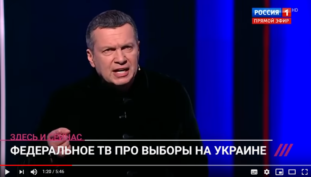 Выборы в Украине довели Соловьева до истерики в прямом эфире: такого на росТВ не было давно