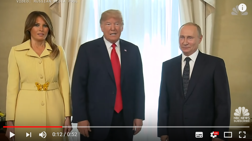 Соцсети поразила реакция жены Трампа на рукопожатие с Путиным: видео взорвало Сеть