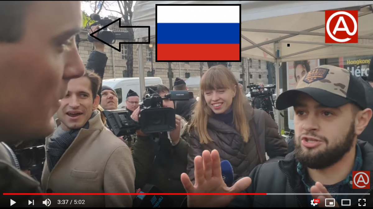 Ветеран АТО "разгромил" российского журналиста "Первого канала" в Париже: россиянин опешил - видео