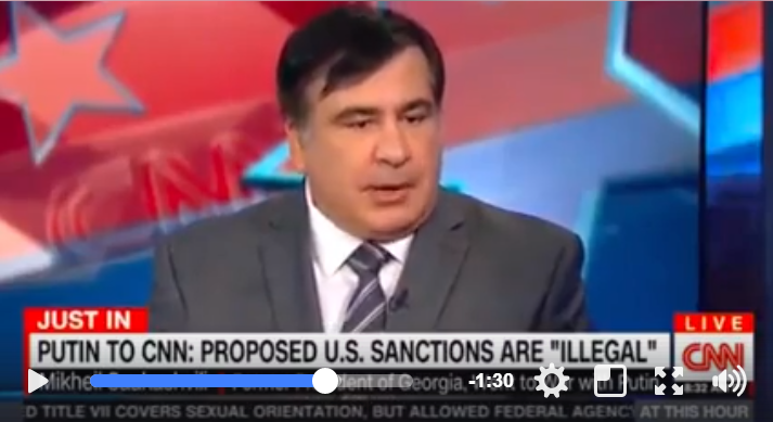 Саакашвили на CNN прокомментировал заявление Дональда Трампа о вмешательстве Украины в выборы 2016 года - кадры