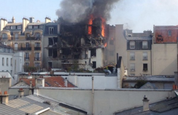 Сильный взрыв жилого дома на севере Франции. Есть раненые