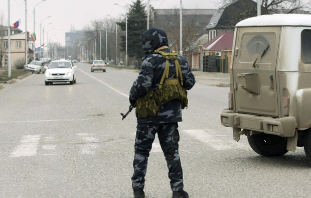 В Грозном горит здание Комитета против пыток