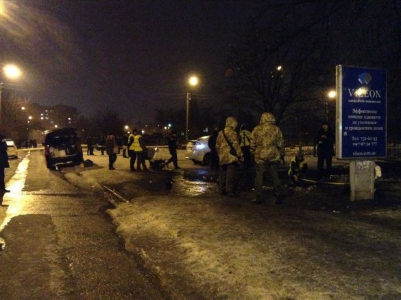 На месте взрыва в Харькове найден сверток с триколором и георгиевской лентой