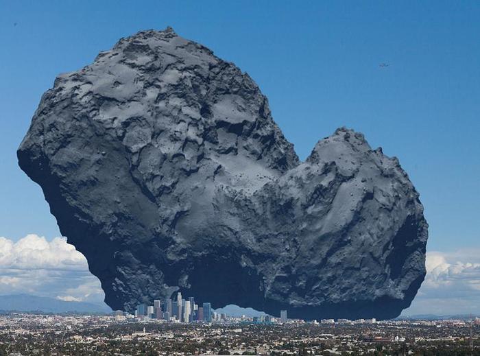 Американцы "разместили" комету Чурюмова в центрах крупнейших городов