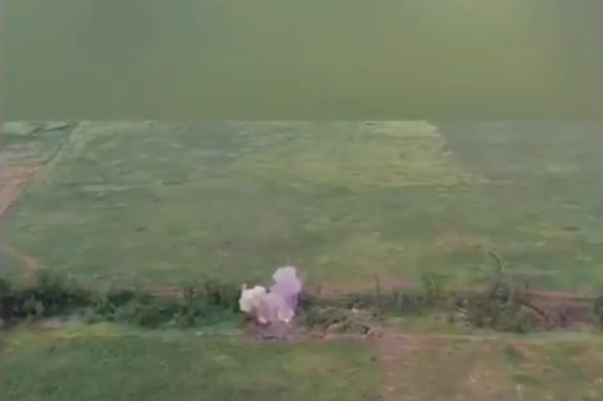Удары ВСУ по позиции "корпусов" в Приазовье попали на видео - бойцы ООС использовали дрон