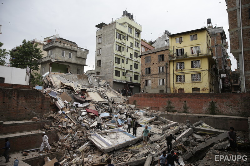 Последствия землетрясения в Непале. Фото