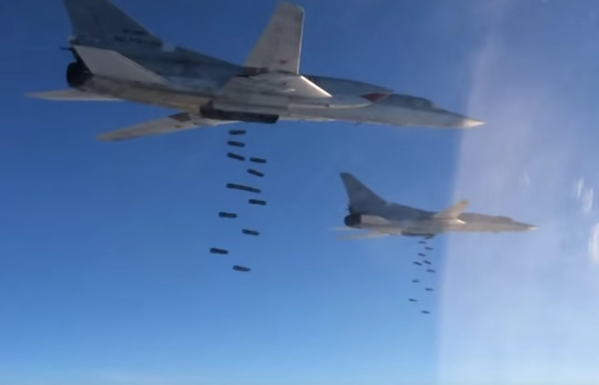 Россия впервые применила стратегические бомбардировщики для атаки на сирийские города 