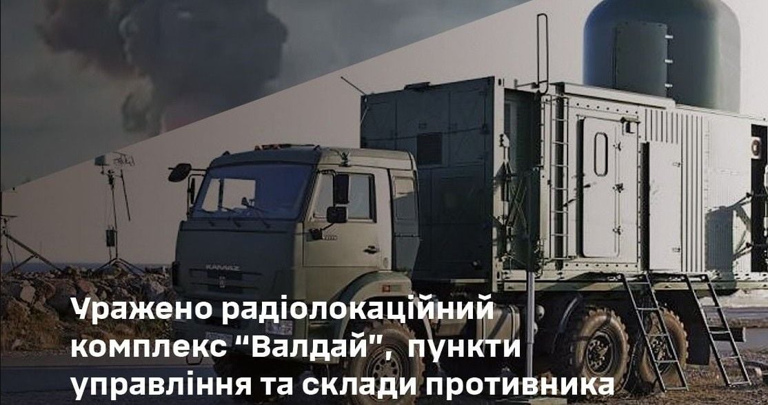 В Крыму поражен РЛК "Валдай", который должен противодействовать БПЛА и другие важные цели на ВОТ