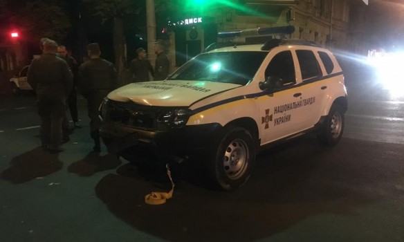 В Одессе произошло ДТП с участием автомобиля Национальной гвардии – кадры