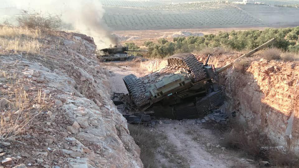 Война в Сирии: под Тафасом сирийская оппозиция расправилась с российскими танками 