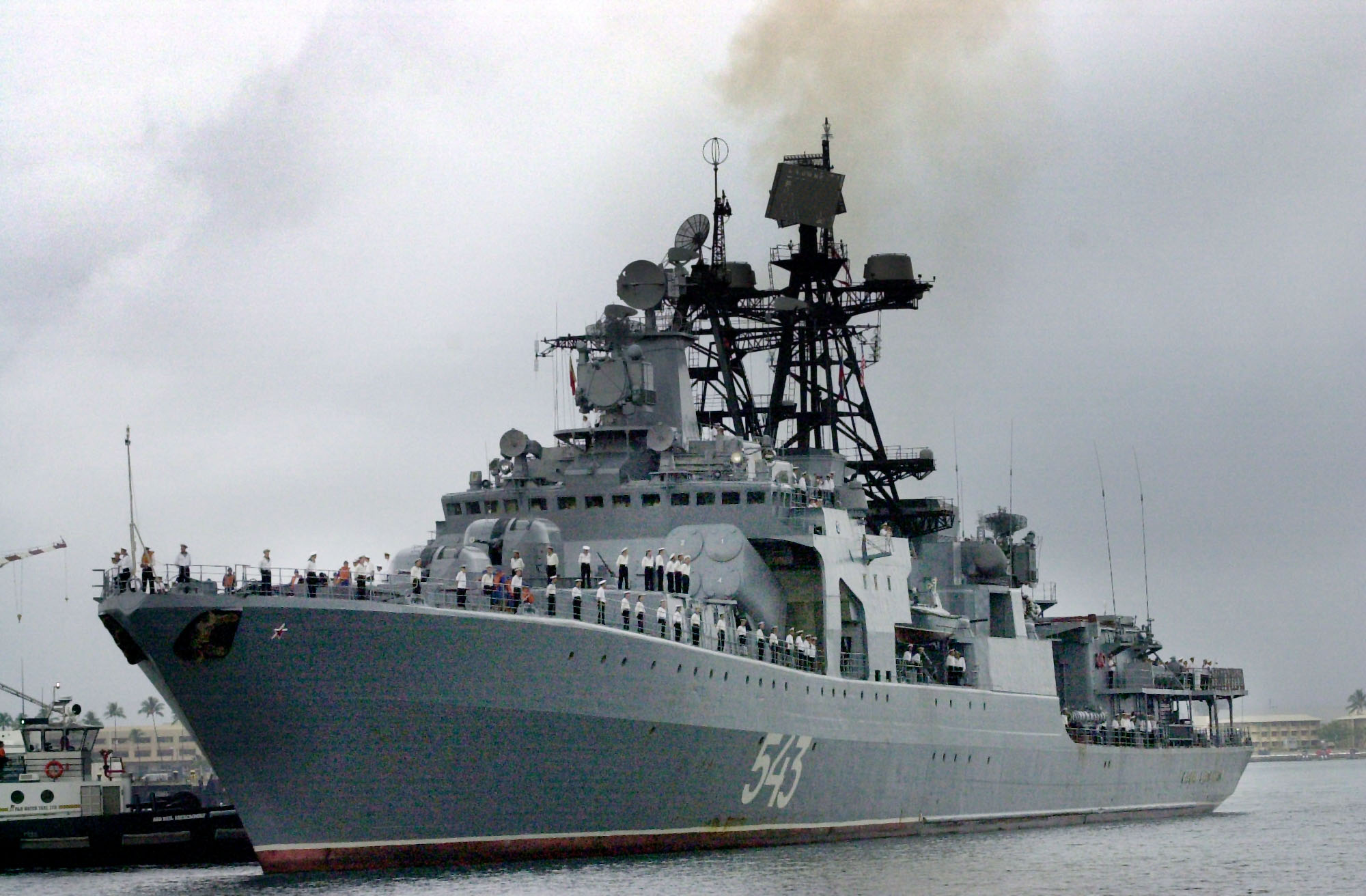Возгорание военного корабля в России: в Интернете опубликовано видео 