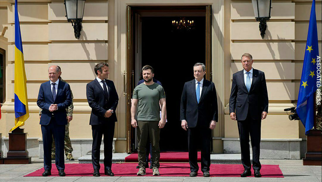 Появилась реакция трех европейских лидеров на гул в небе Киева во время пресс-конференции