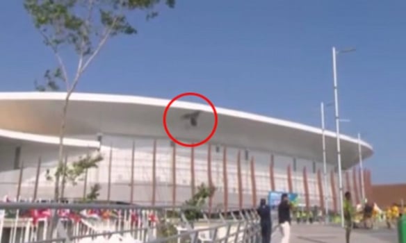 В Олимпийском парке Рио тяжелейшая телекамера рухнула на зрителей - пострадали ребенок и женщина (кадры)