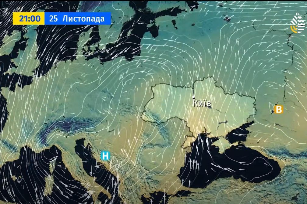 Теплый ветер с юга против фронта с запада: прогноз на последнюю ноябрьскую неделю