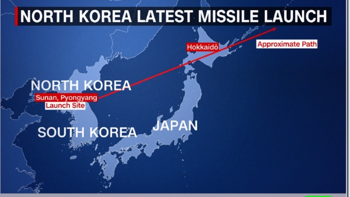 Пхеньян пошел в атаку: Северная Корея выпустила мощную ракету, которая разлетелась на куски и рухнула у берегов Японии, -  Reuters