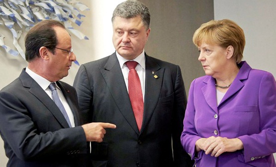 ​Лавров решил, что Меркель и Олланд в Берлине будут «влиять» на Порошенко