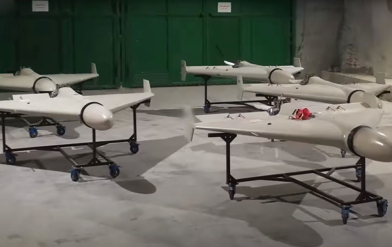 Момент уничтожения иранского дрона-камикадзе Shahed-136 впервые попал на видео