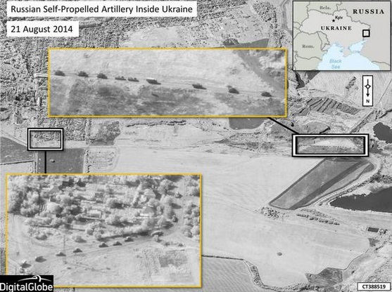 НАТО обнародовало снимки со спутника, подтверждающие вторжение России в Украину