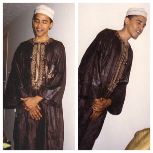 Журналист опубликовал фото американского президента в религиозной одежде