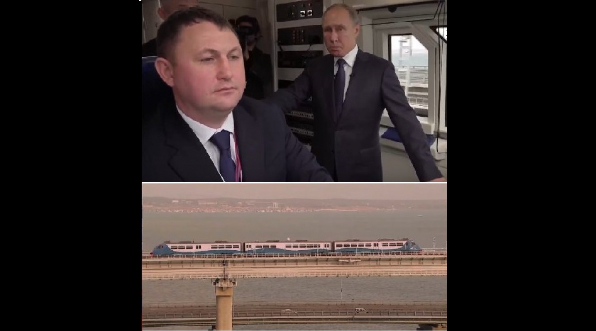 Путин отправился по мосту в Крым на необычном поезде: чего испугался Кремль - фото