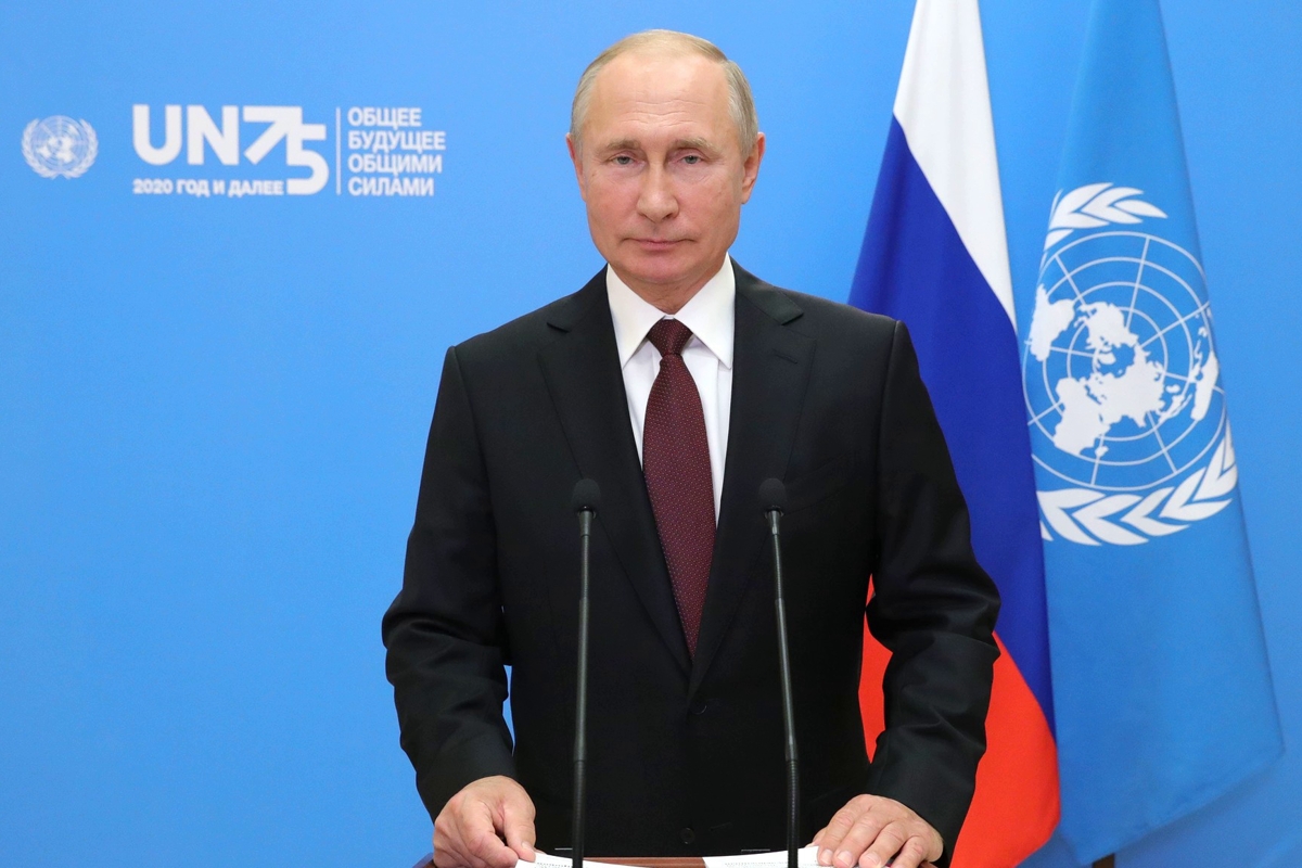 Путин в Генассамблее ООН попросил о "расчистке" санкций и "зеленых коридорах"