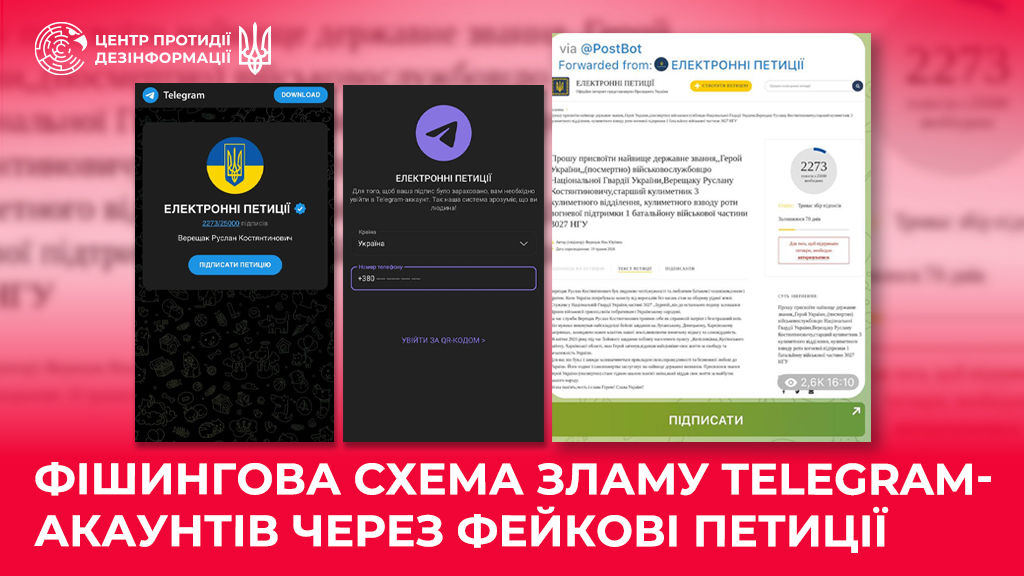 Мошенники используют тему гибели украинских защитников для завладения ТГ-аккаунтами – предупреждение ЦПД