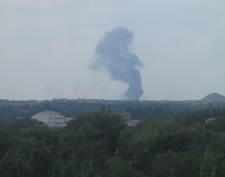 Видео обстрела микрорайона Абакумова в Донецке 3 июня 