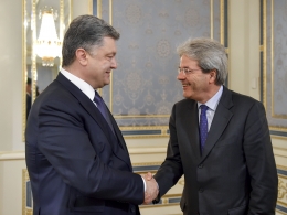 Порошенко призвал Италию ускорить ратификацию Соглашения об ассоциации Украины с ЕС